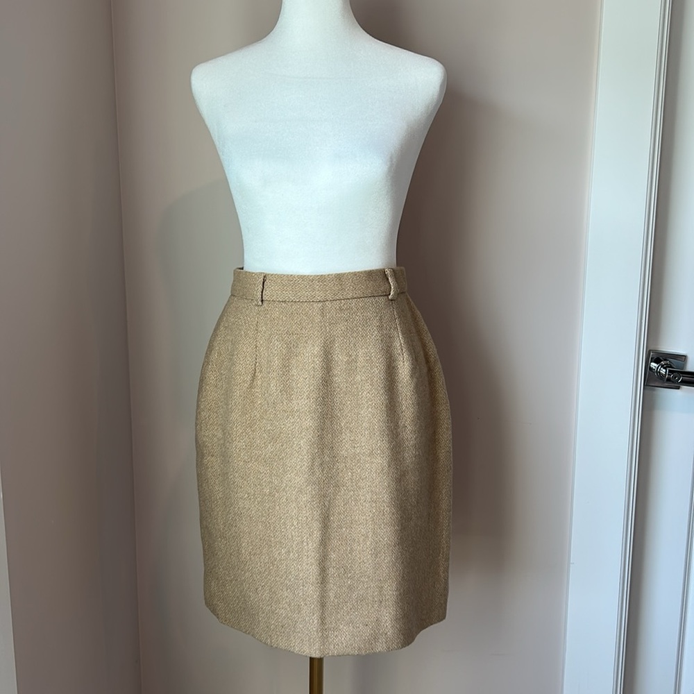 Vintage Ralph Lauren Blue Label 100% Wool Skirt (ILGWU) Made In USA Tag Size 6 - Picture 13 of 13